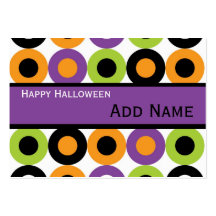 Rétros étiquettes de cadeau de Halloween Modèles De Cartes De Visite