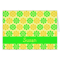 Rétros fleurs citron et cartes personnalisées par  cartes
