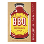 Rétros invitations de partie de sauce à BBQ