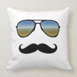 Rétros lunettes de soleil drôles avec la moustache coussin