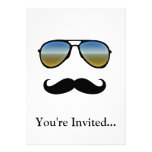 Rétros lunettes de soleil drôles avec la moustache faire-parts