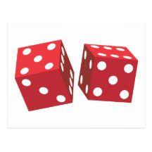 Rétros matrices rouges cartes postales