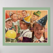 Rétros souvenirs vintages d'enfance de fête d'anni affiches