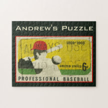 Rétros sports de base-ball puzzle