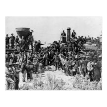 Réunion des rails - point Utah 1869 de promontoire Carte Postale