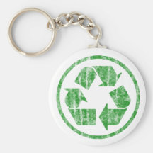 Réutilisant pour sauver la terre de planète, symbo porte-clef