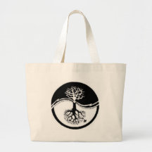 RÉUTILISEZ L'ARBRE DE YIN YANG SACS DE TOILE