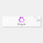 Réutilisez le symbole ! conception lilas ! adhésifs pour voiture
