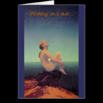 "… rêvant de vous" carte de Maxfield Parrish cartes