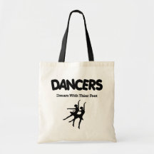 Rêve de danseurs classiques avec leurs pieds sac