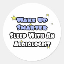 Réveillez… un sommeil plus futé avec un audiologis autocollant rond
