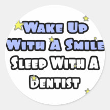 Réveillez-vous avec un sommeil de sourire… avec un autocollant rond