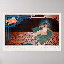 révélation de fin de nuit dans le blanc posters