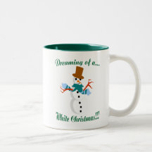 Rêver d'une tasse de Noël blanc