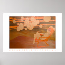rêverie de creamsicle sur le blanc poster