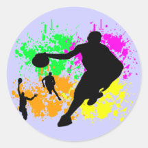 Rêves de basket-ball autocollants