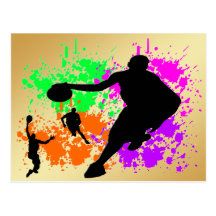 Rêves de basket-ball carte postale