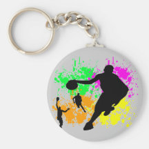 Rêves de basket-ball porte-clés