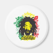 Révolution de Rastafarian Aimant