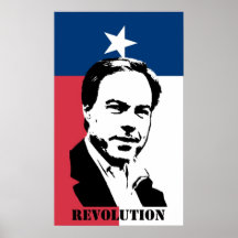 Révolution de Straus (avec le drapeau du Texas) Posters
