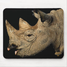 rhinocéros 2 tapis de souris