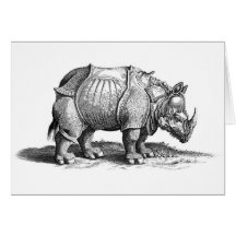 Rhinocéros Carte De Vœux