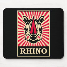 Rhinocéros d'art de bruit tapis de souris