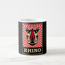 Rhinocéros d'art de bruit tasses