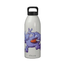 Rhinocéros de rugby bouteilles d'eau