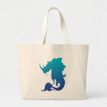 Rhinocéros-Stego-Poisson (modèle de couleurs de l' Sacs Fourre-tout