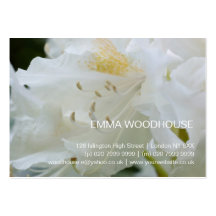 Rhododendron blanc du rhododendron | Weisse Carte De Visite