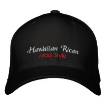 Rican hawaïen, chapeau de style de Maui Chapeau Brodé