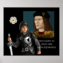 Richard III et son fils Edouard Posters