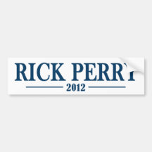 Rick Perry 2012 Adhésif Pour Voiture