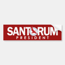 Rick Santorum pour le président Adhésif Pour Voiture