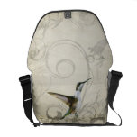 Rickshaw vintage fleuri Messeng de colibri de conc Sacoche