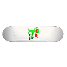 Rien alien d'espace personnel plateaux de skateboards customisés