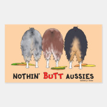 Rien n'aboutent des Australiens Sticker Rectangulaire