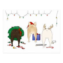 Rien n'aboutent Noël de Frenchie Cartes Postales