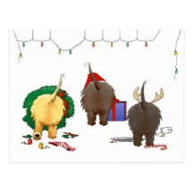 Rien n'aboutent une carte postale de Noël de cairn
