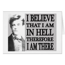 Rimbaud dans l'enfer cartes de vœux