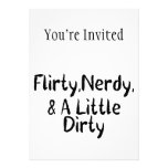 Ringard Flirty et peu un sale Carton D'invitation