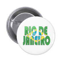 Rio de Janeiro, Brésil Pin's Avec Agrafe
