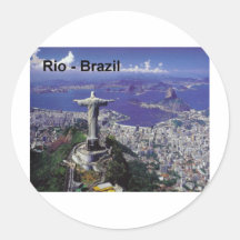 Rio de Janeiro du Brésil (St.K.) Autocollants Ronds