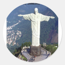 Rio de Janeiro le Christ (St.K.) du Brésil Autocollants