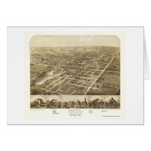Ripon, carte panoramique de WI - 1867