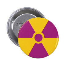 Risque radioactif badge