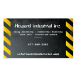 Risques lourds cartes de visite personnelles