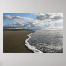 Rivage et nuages sur la côte de l'Orégon Posters