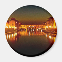 Rivière de Florence la nuit Aimants